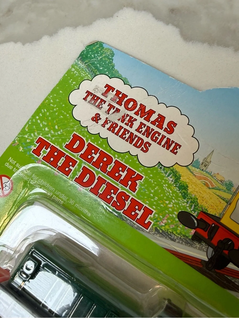 ERTL Thomas the Train Engine & Friends DEREK 2000 Diecast Card 65 FLAW